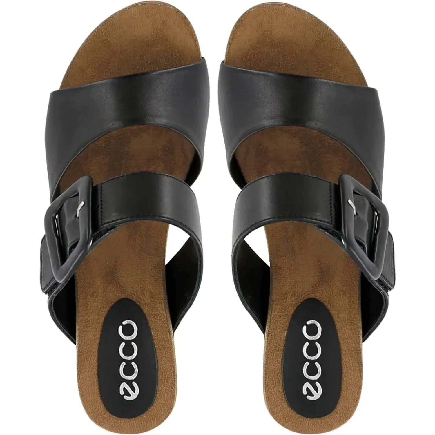 Sandalia Ecco Confort Mujer Sofi41 color negro | Platanitos