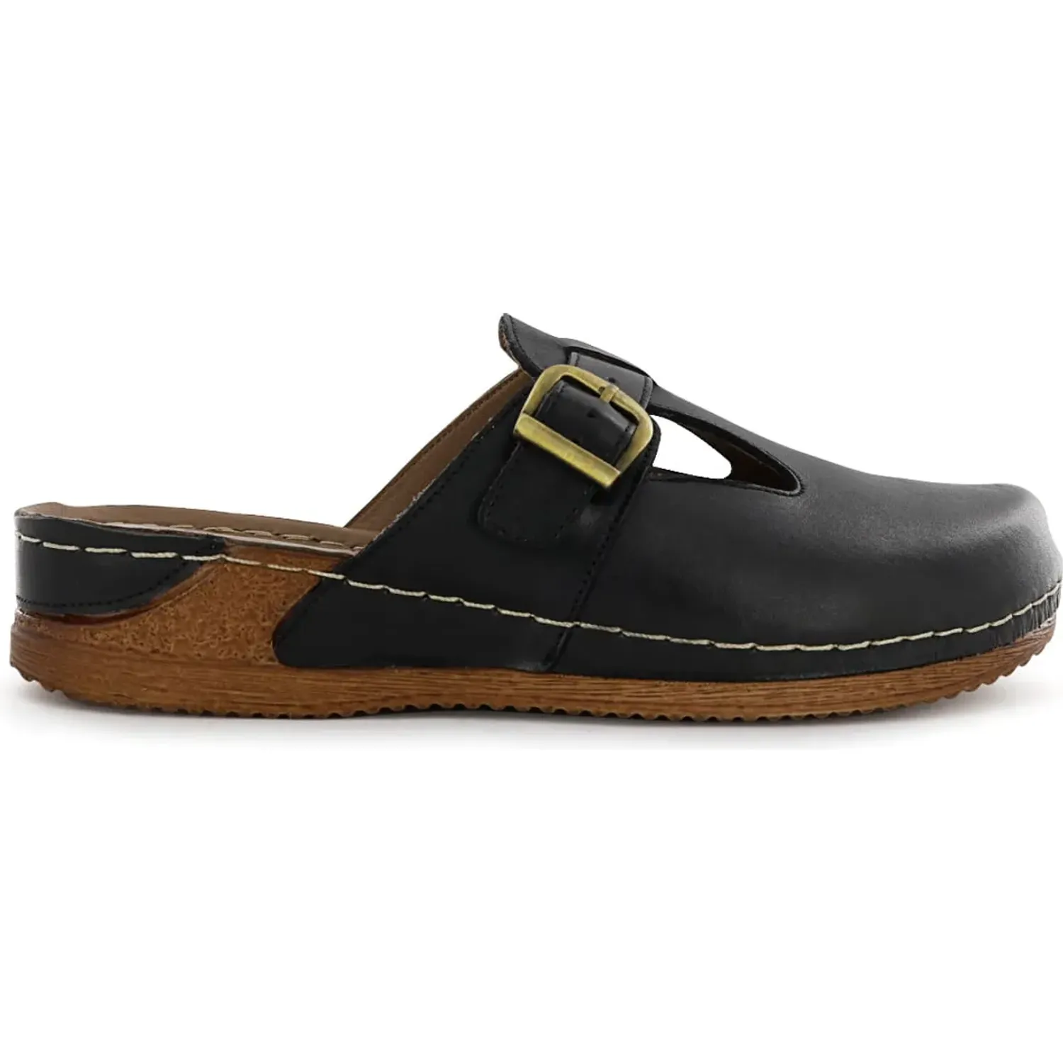 Ecco Zueco Ecco Confort Mujer Patty37 color negro | Platanitos