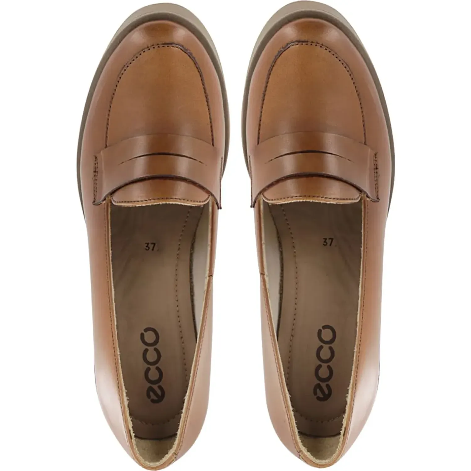 ECCO Mocasin Ecco Mujer Oletta04 color whisky | Platanitos