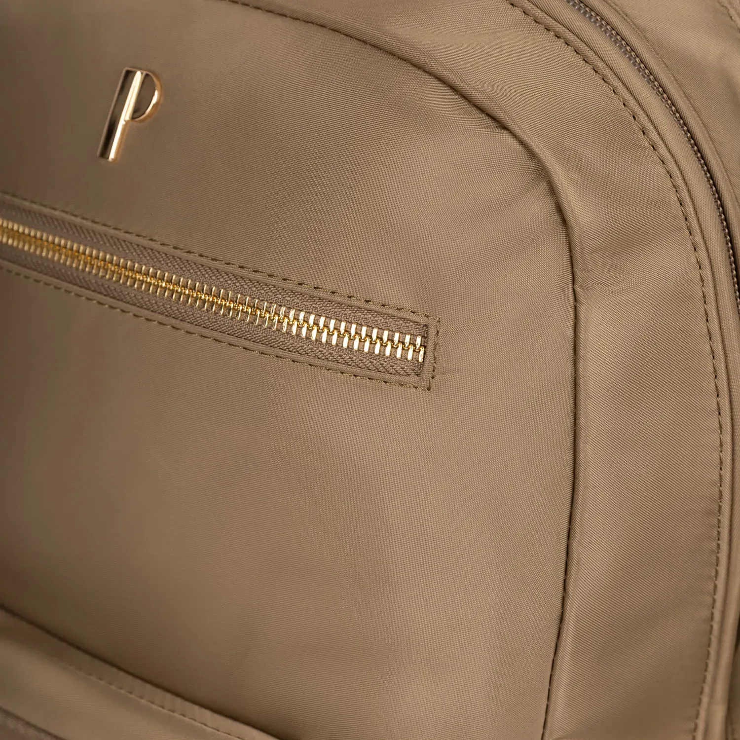 PORTA Mochila Porta Mujer Letizia color beige | Platanitos