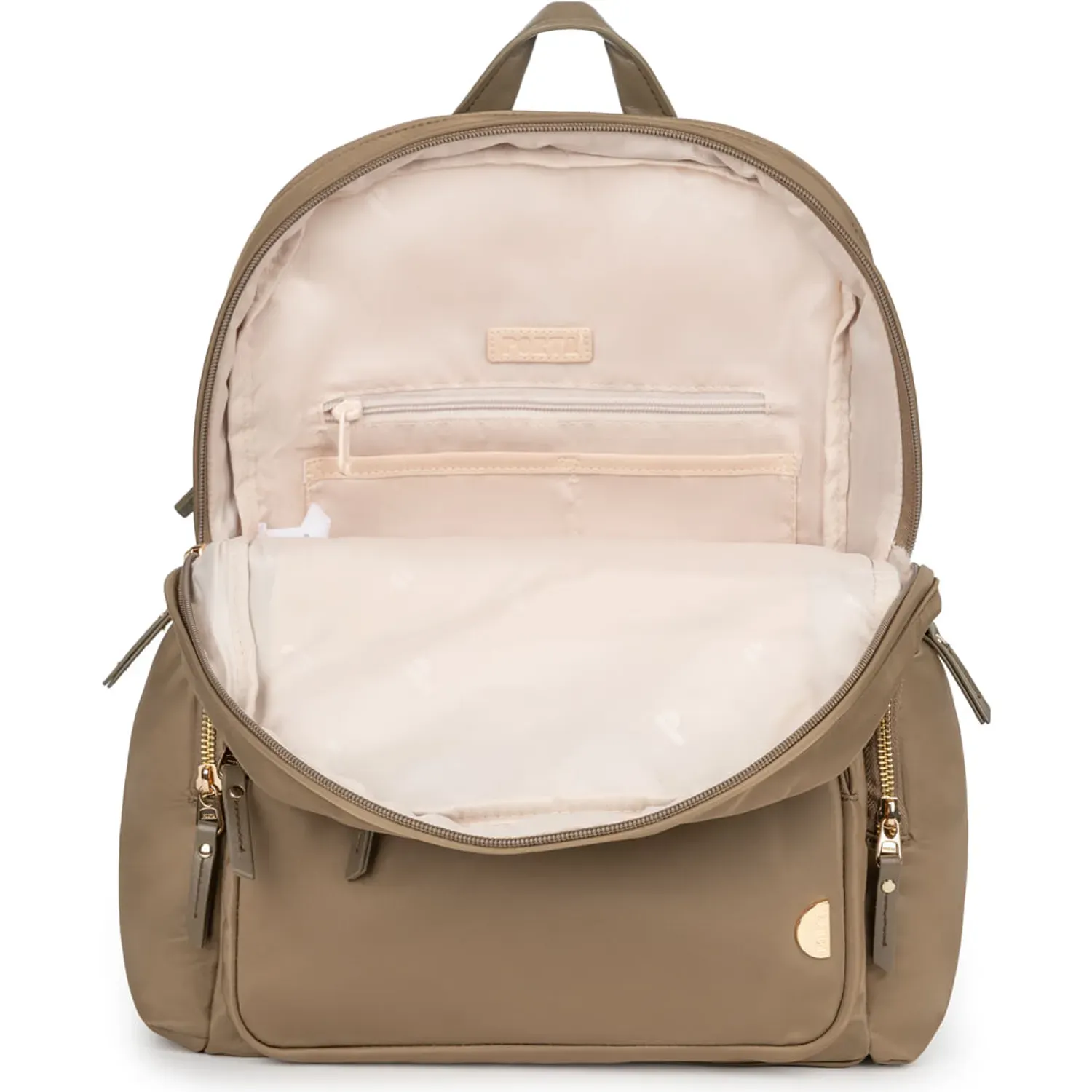 PORTA Mochila Porta Mujer Letizia color beige | Platanitos