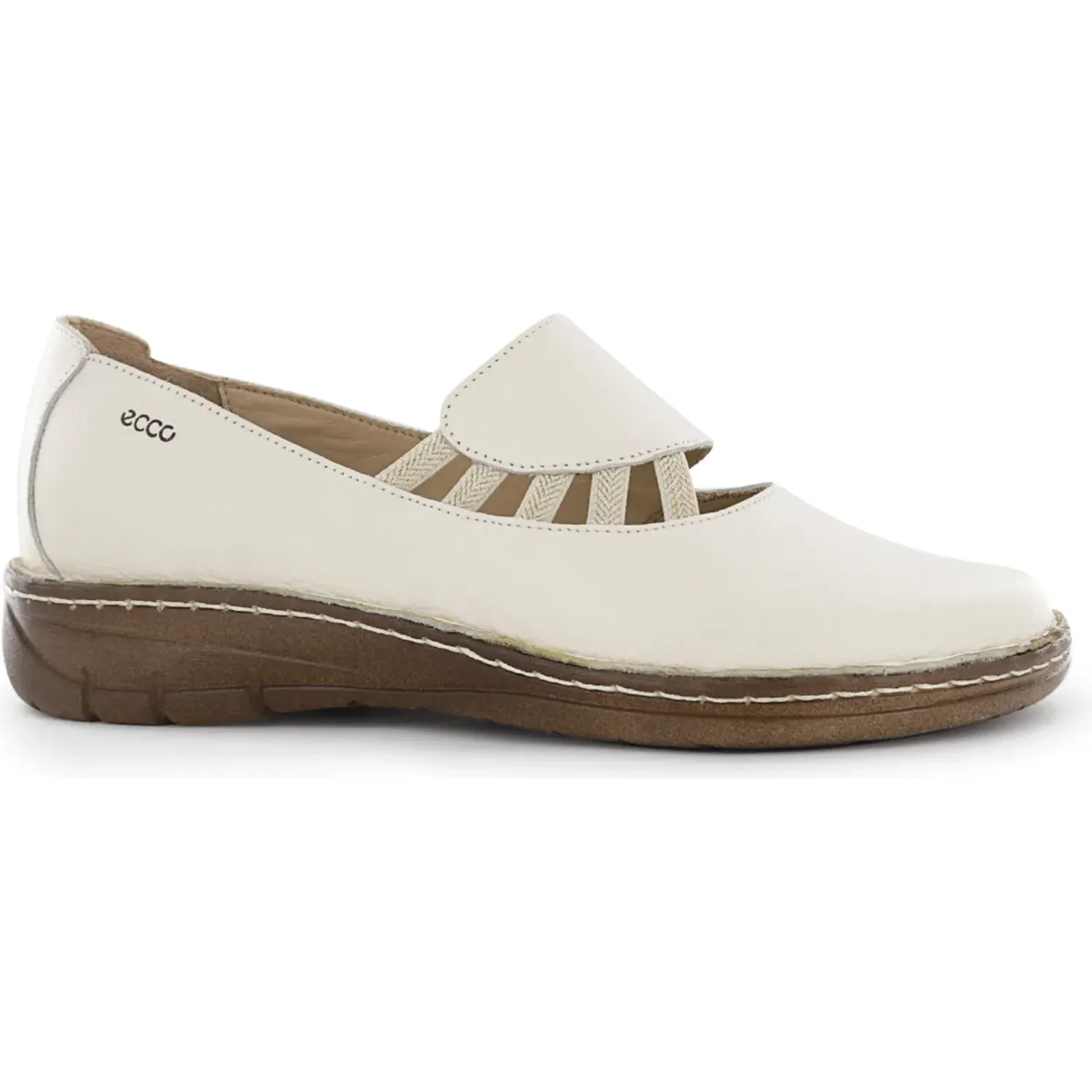 Calzado Ecco Confort Dama Bonnie12 color marfil | Platanitos