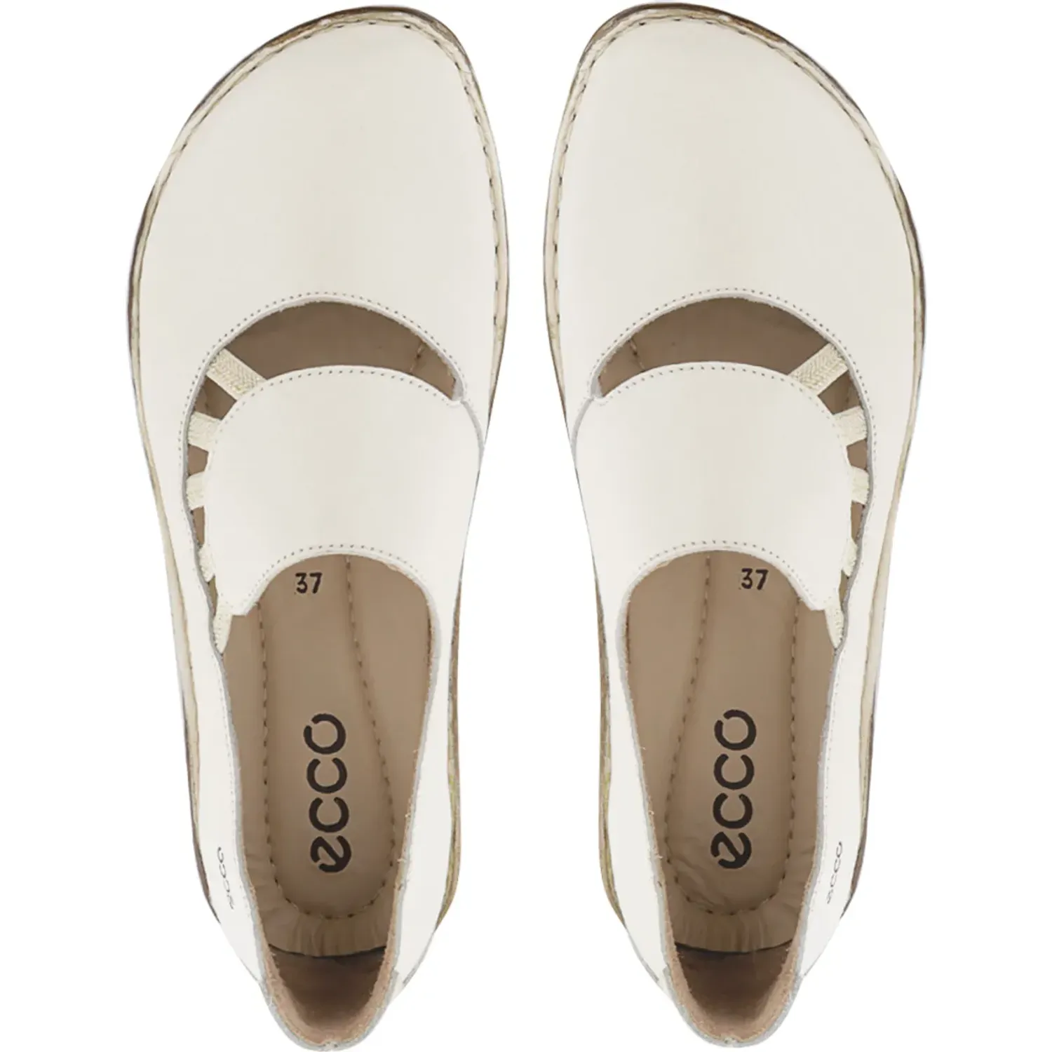 Calzado Ecco Confort Dama Bonnie12 color marfil | Platanitos