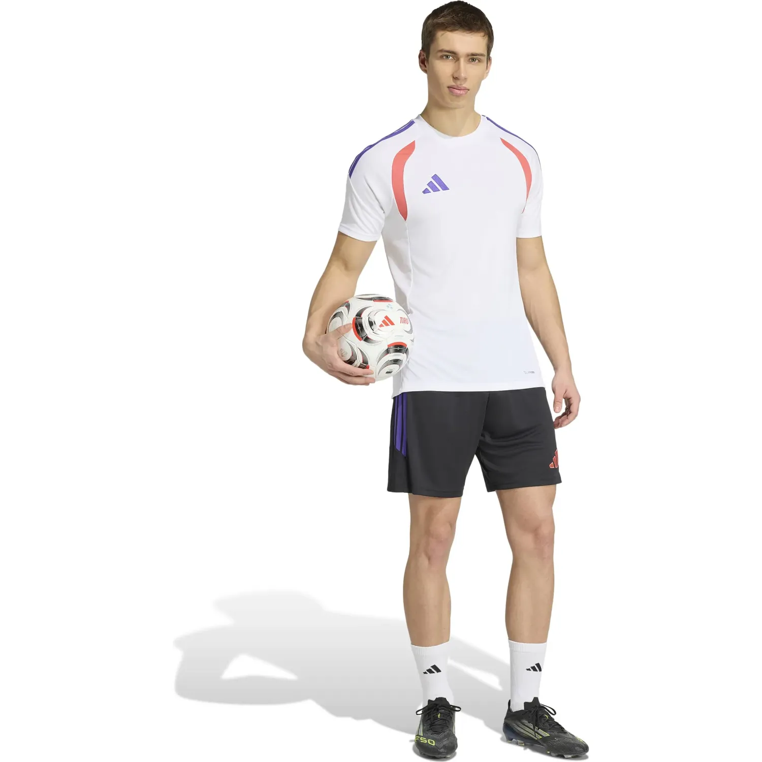adidas Polo Adidas De Futbol Hombre Tiro26l Jsy M color blanco | Platanitos