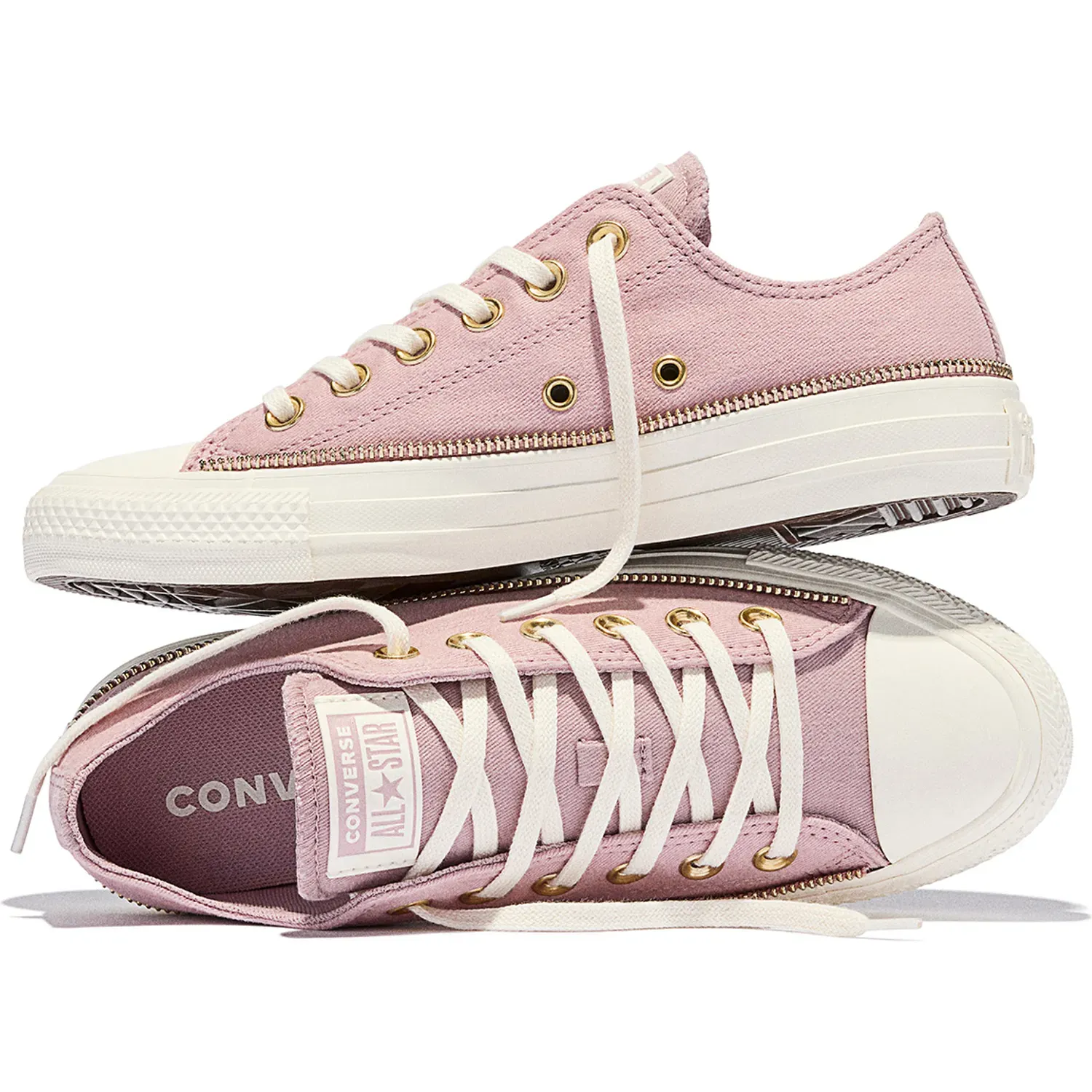 Zapatillas Converse Urbanas Mujer Chuck Taylor All Star Zippers color rosado | Platanitos