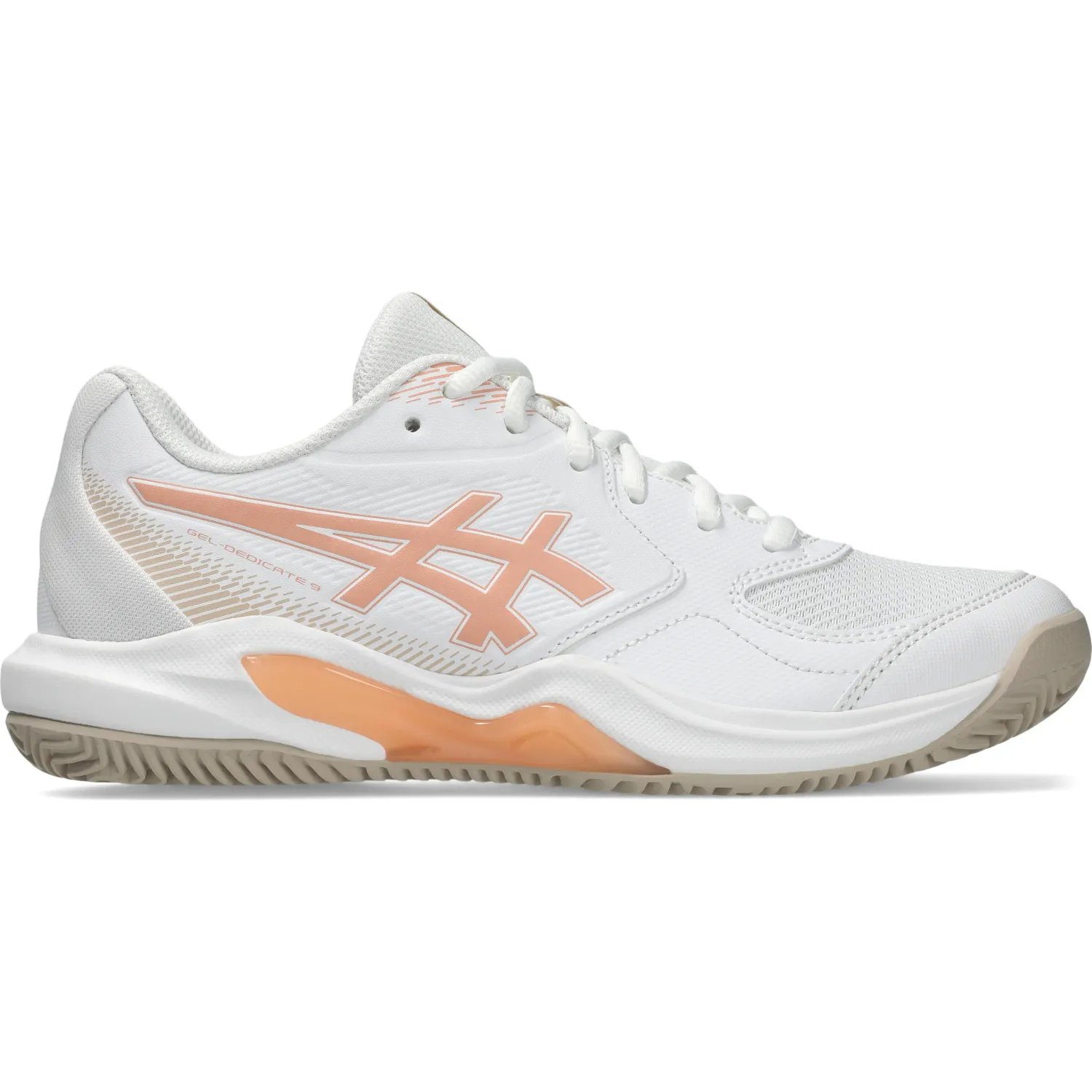 Asics Zapatillas Asics De Tenis Mujer Gel Dedicate 9 Clay color blanco | Platanitos