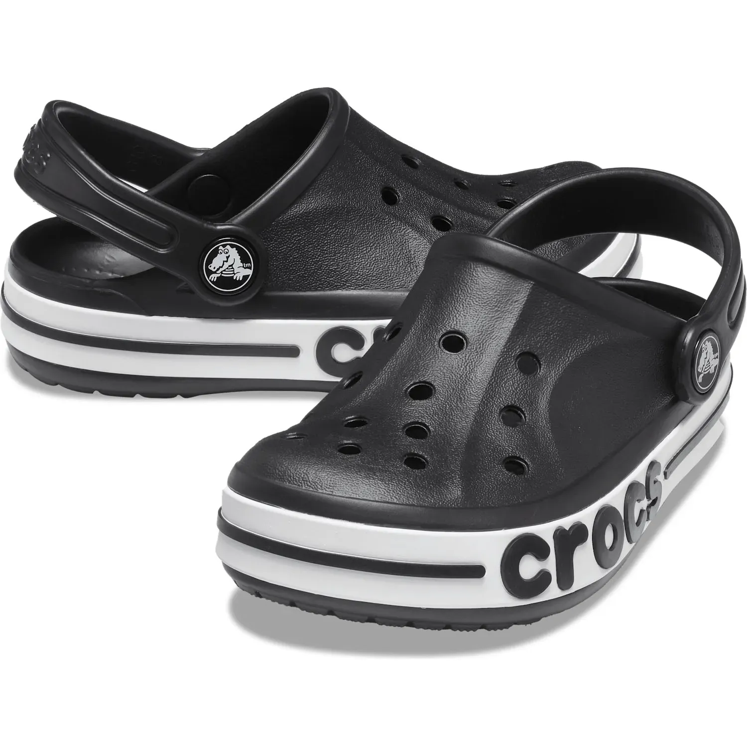 CROCS Zuecos Crocs Unisex Bebitos Bayaband Clog color negro | Platanitos