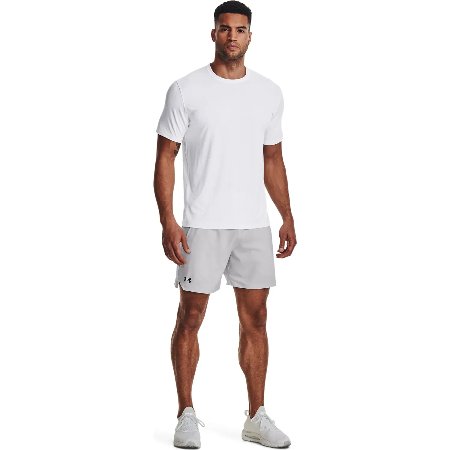 Short Under Armour Training Hombre Vanish Woven 6in color gris | Platanitos