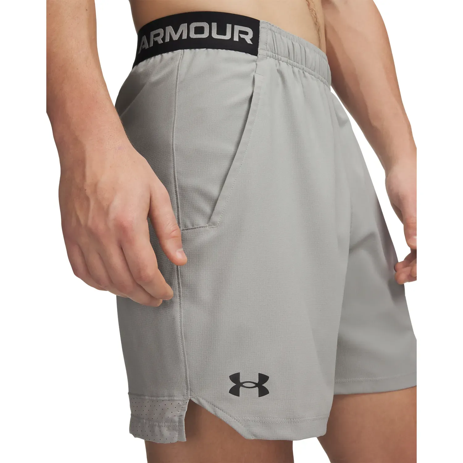 Short Under Armour Training Hombre Vanish Woven 6in color gris oscuro | Platanitos