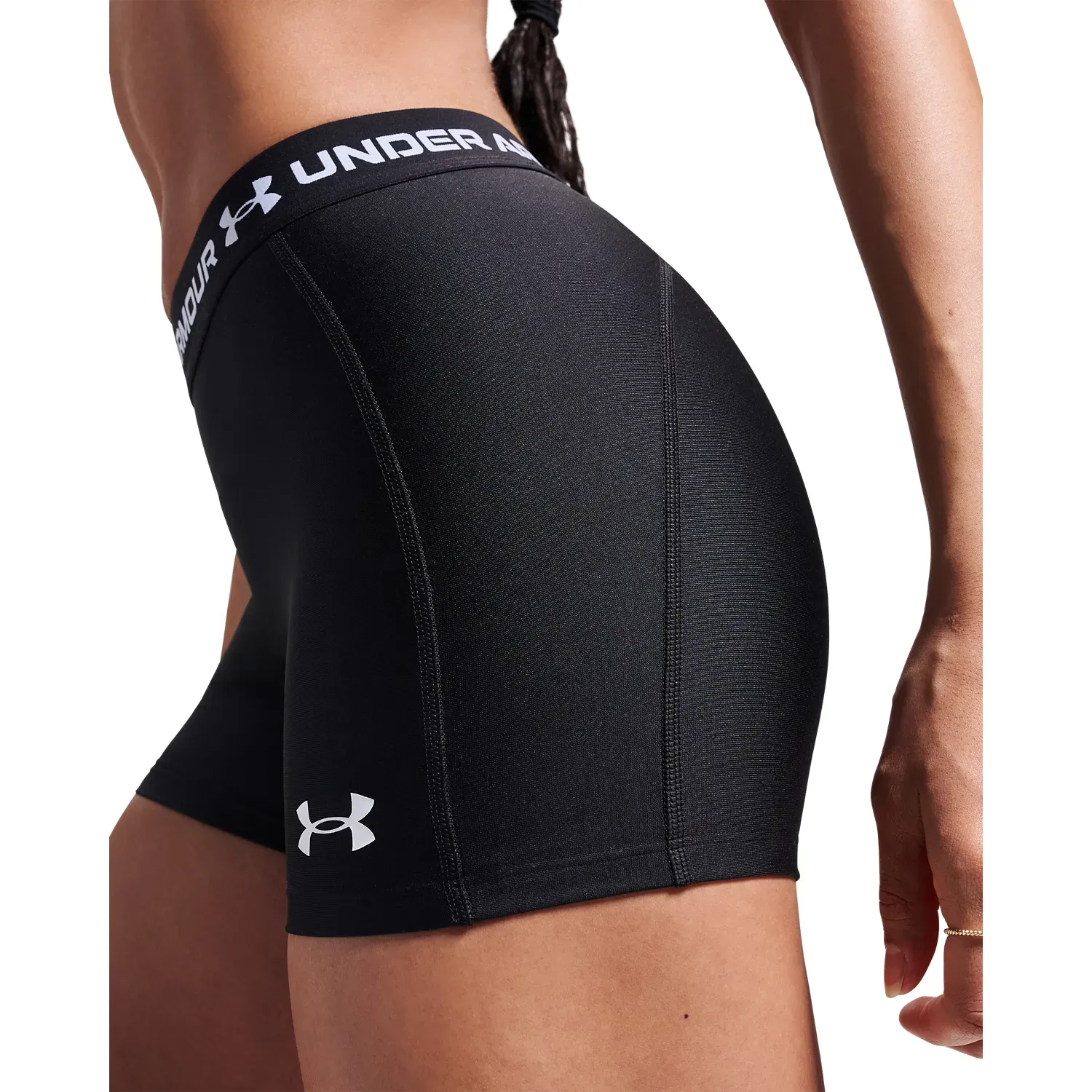 Short Under Armour Training Mujer Heatgear Shorty color gris | Platanitos