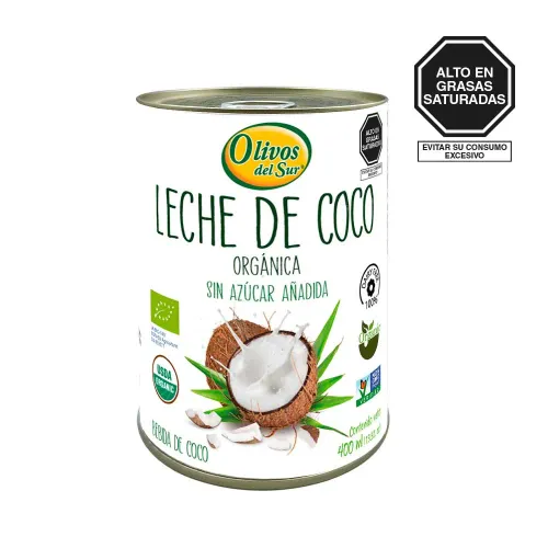 Leche Olivos Del Sur De Coco Lata 400 Ml color varios | Platanitos
