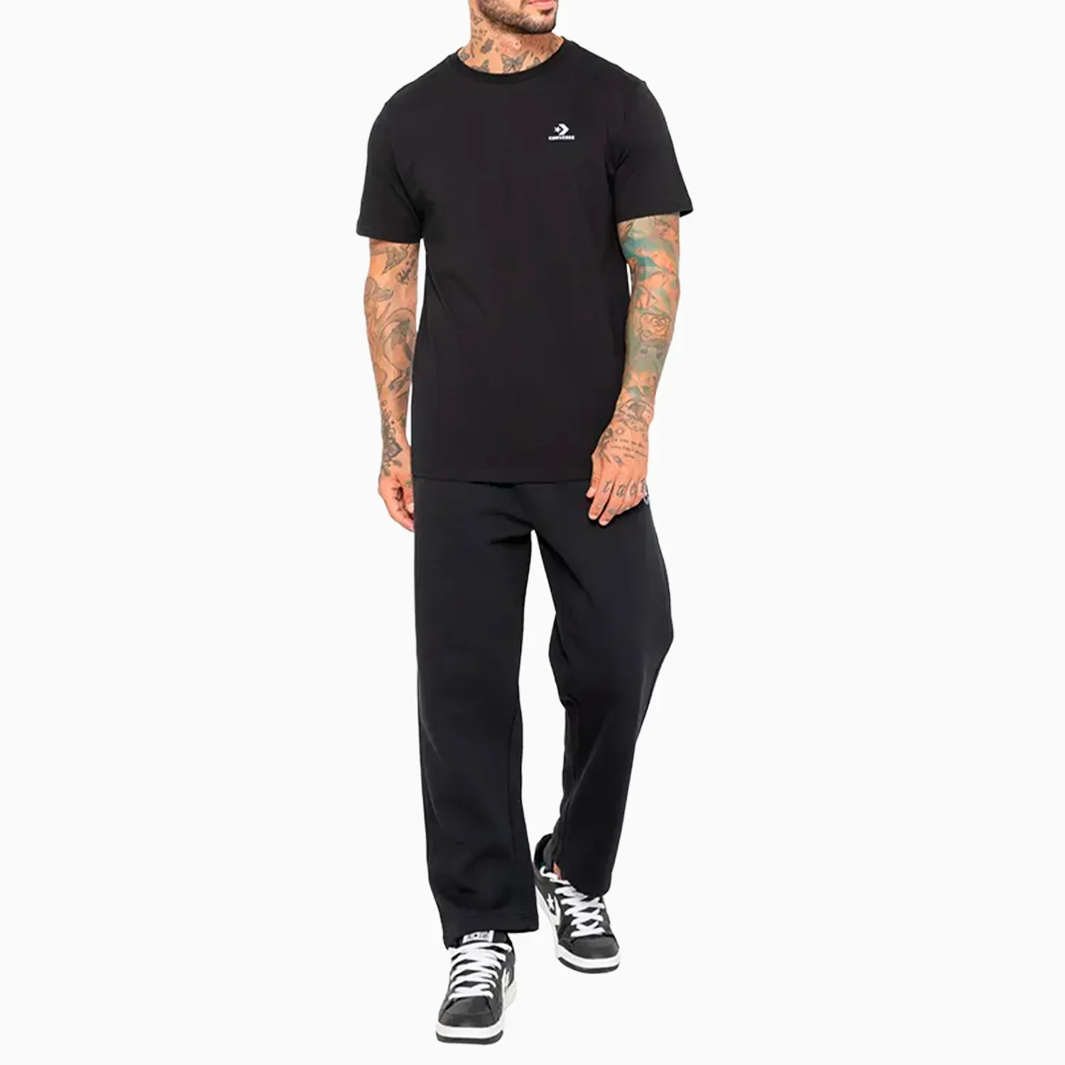Polo Converse Deportivo Hombre Small Star Chevron color negro | Platanitos