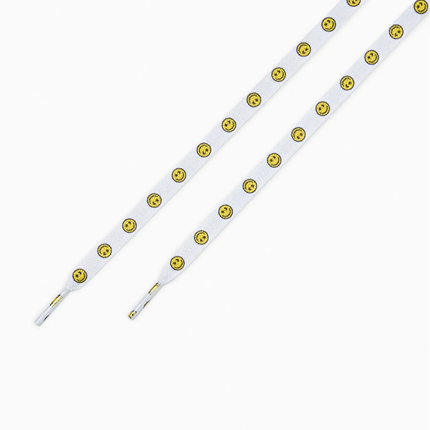 Pasadores Converse Unisex 45plg Smiley Laces color blanco | Platanitos