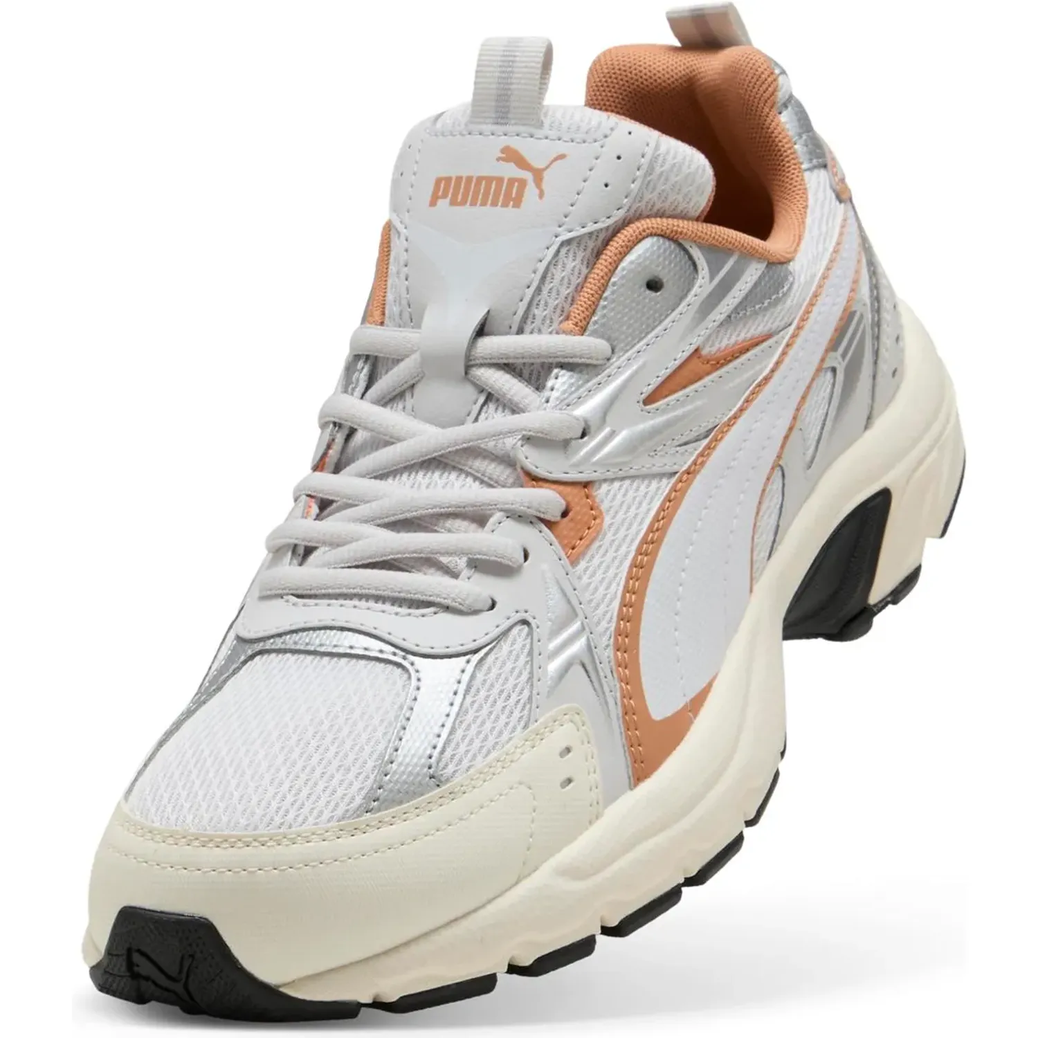 Puma Zapatillas Puma Urbanas Unisex Milenio Tech_ color gris / naranja | Platanitos