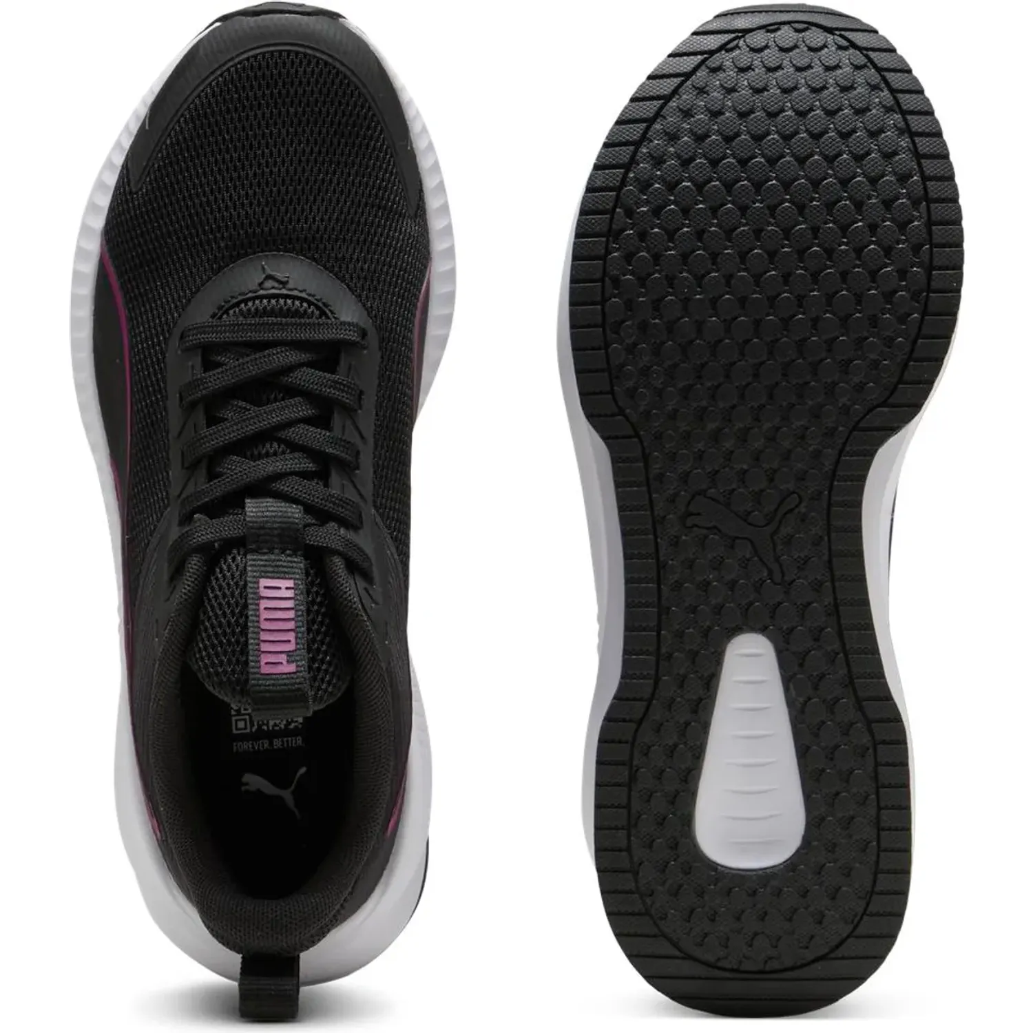 Zapatillas Puma Running Mujer Flyer Lite 4 Wns color negro | Platanitos