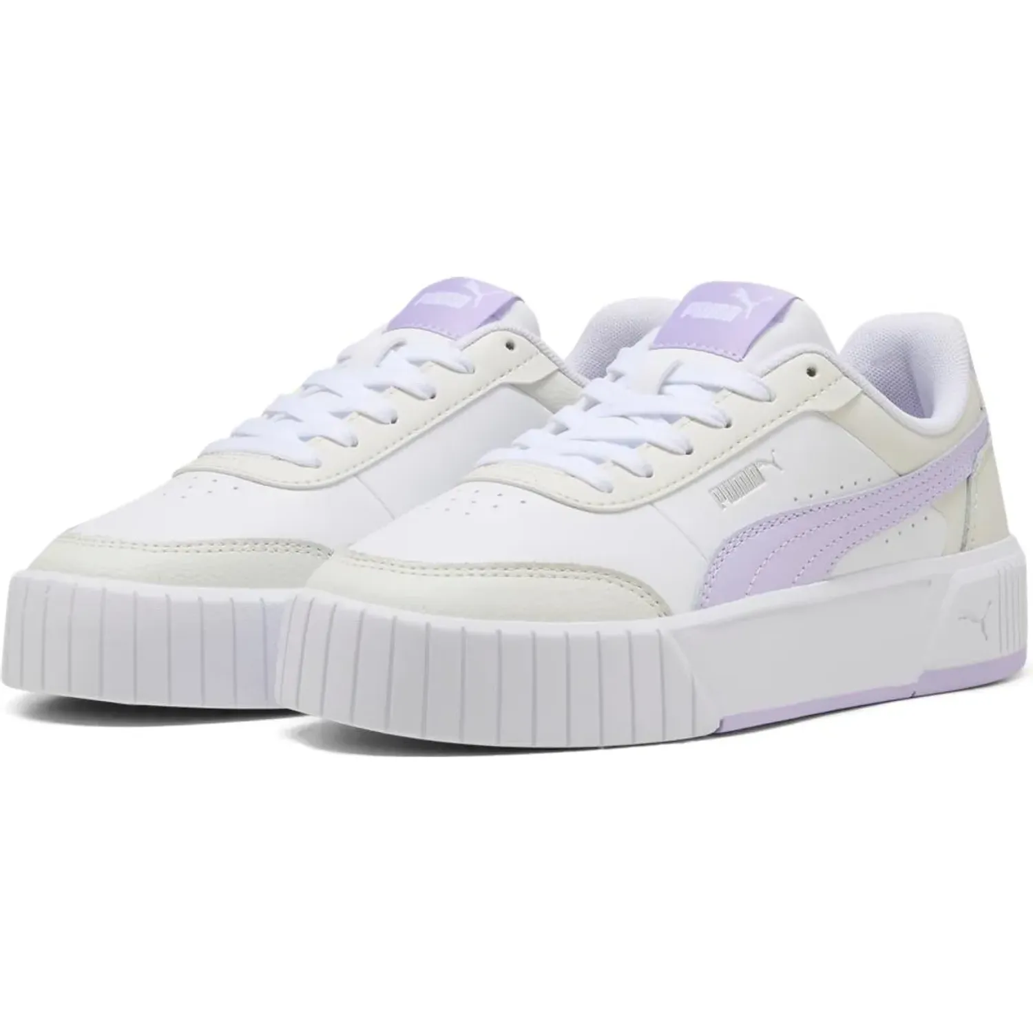Zapatillas Puma Urbanas Mujer Carina Mia color blanco | Platanitos