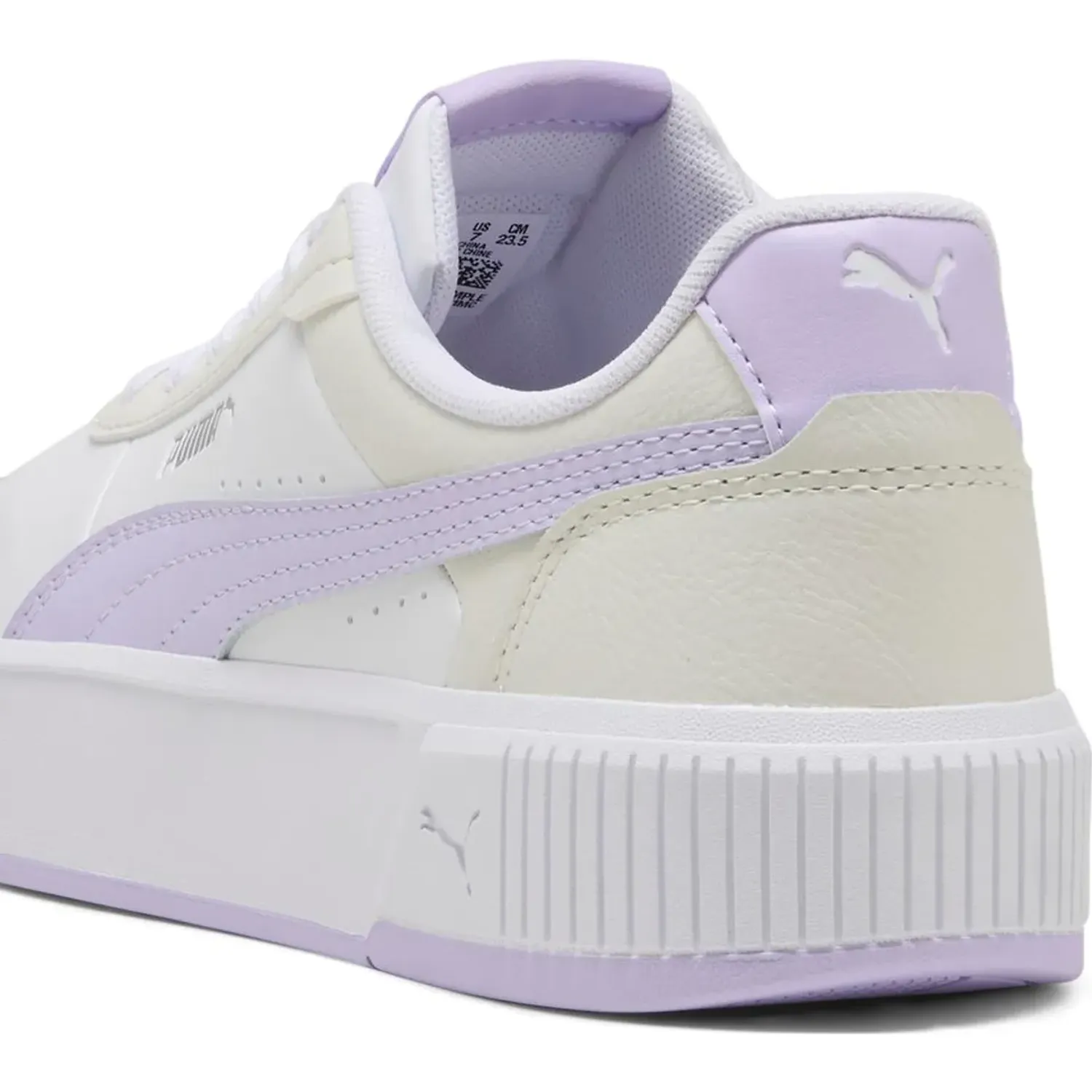 Zapatillas Puma Urbanas Mujer Carina Mia color blanco | Platanitos