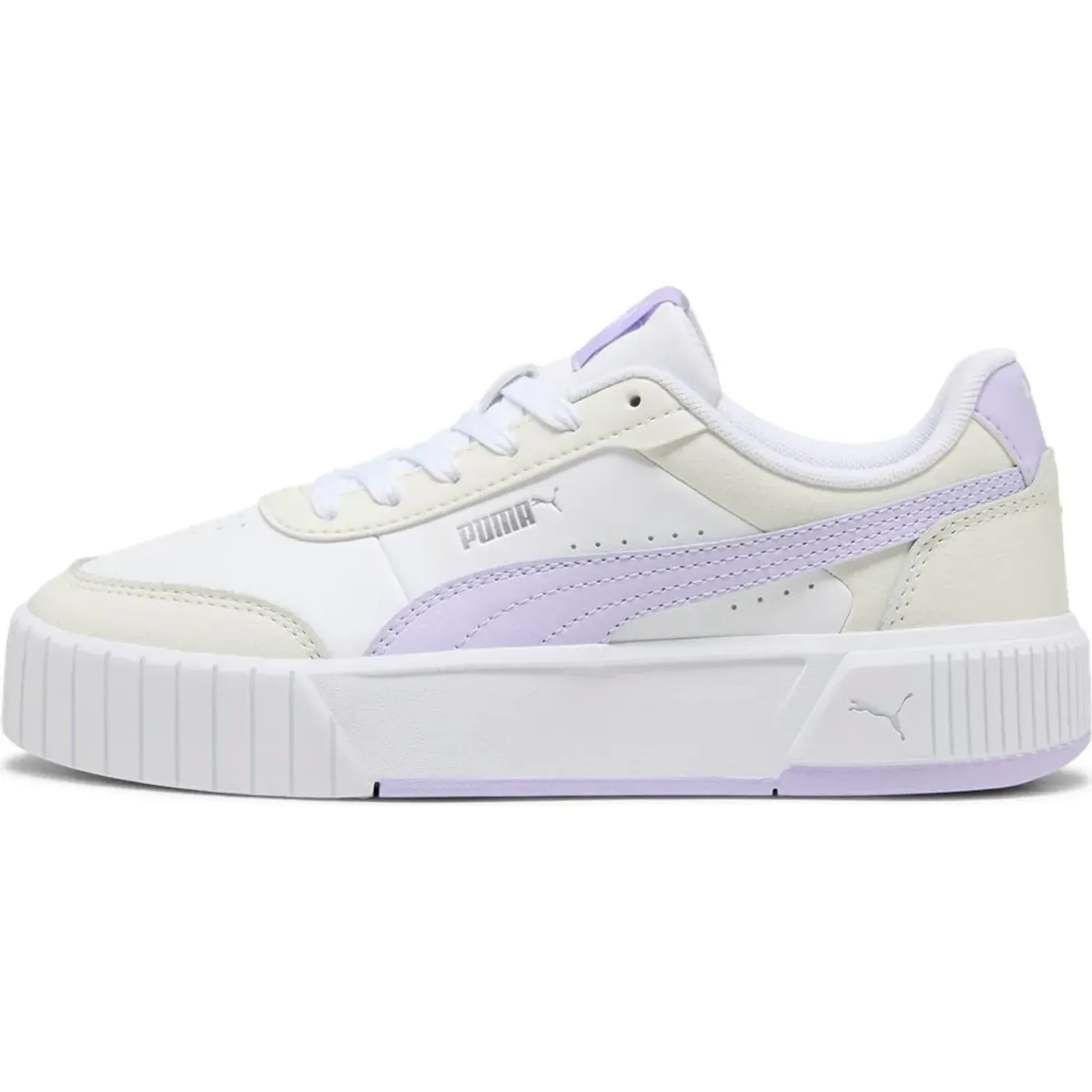 Zapatillas Puma Urbanas Mujer Carina Mia color blanco | Platanitos