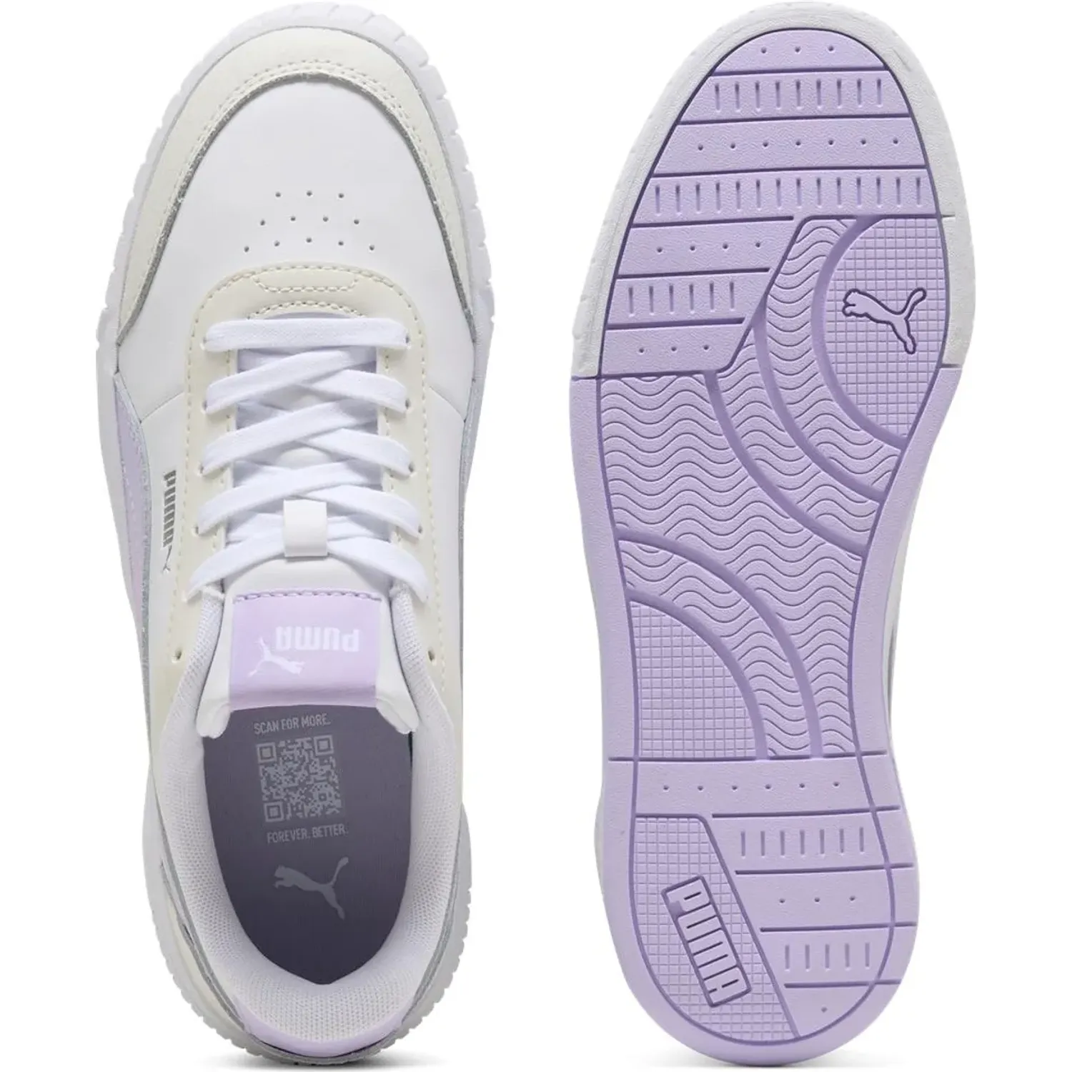 Zapatillas Puma Urbanas Mujer Carina Mia color blanco | Platanitos
