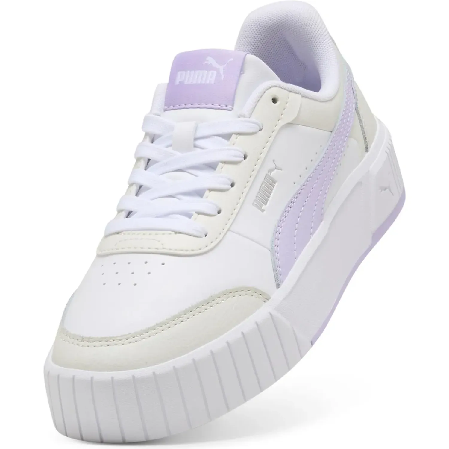 Zapatillas Puma Urbanas Mujer Carina Mia color blanco | Platanitos