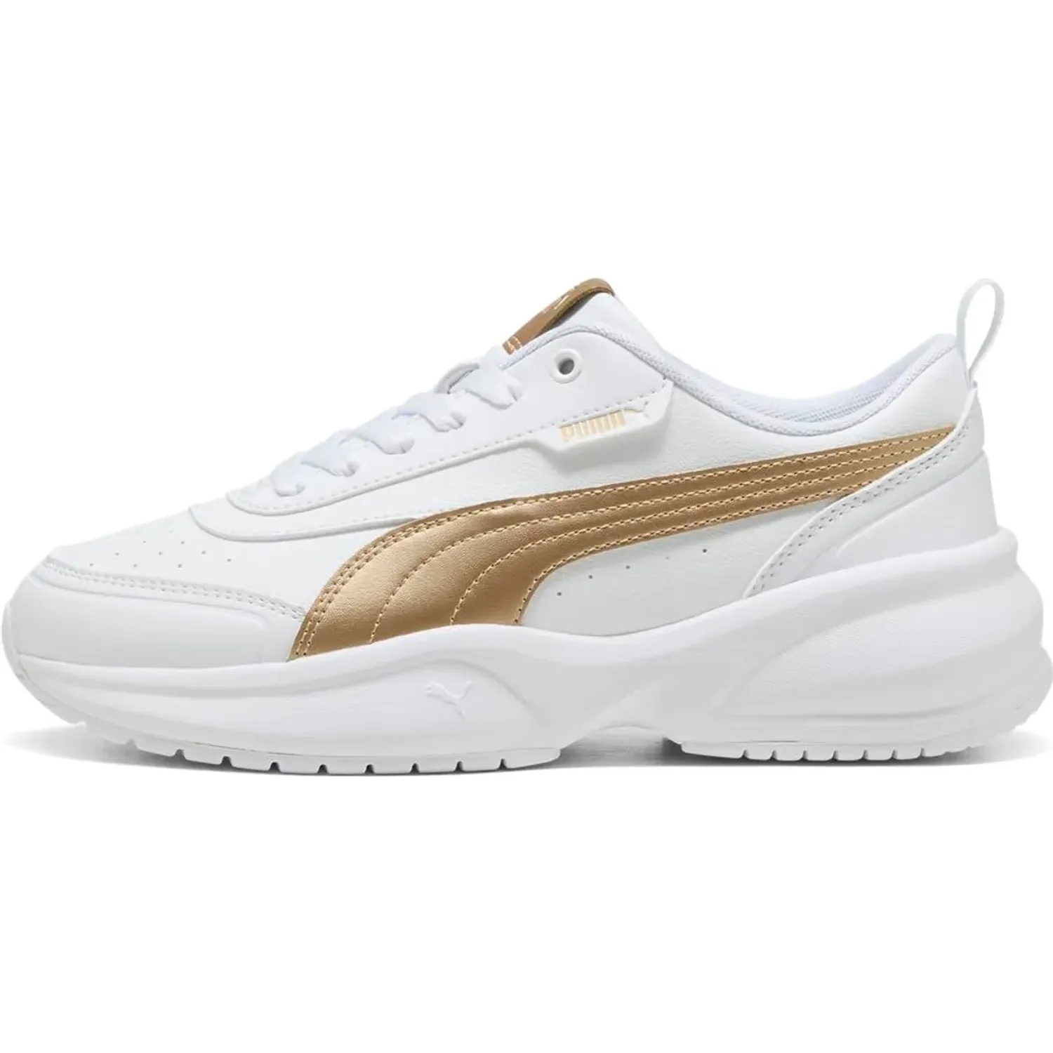 Zapatillas Puma Urbanas Mujer Cilia 2 Mode Metallic Glam color blanco | Platanitos