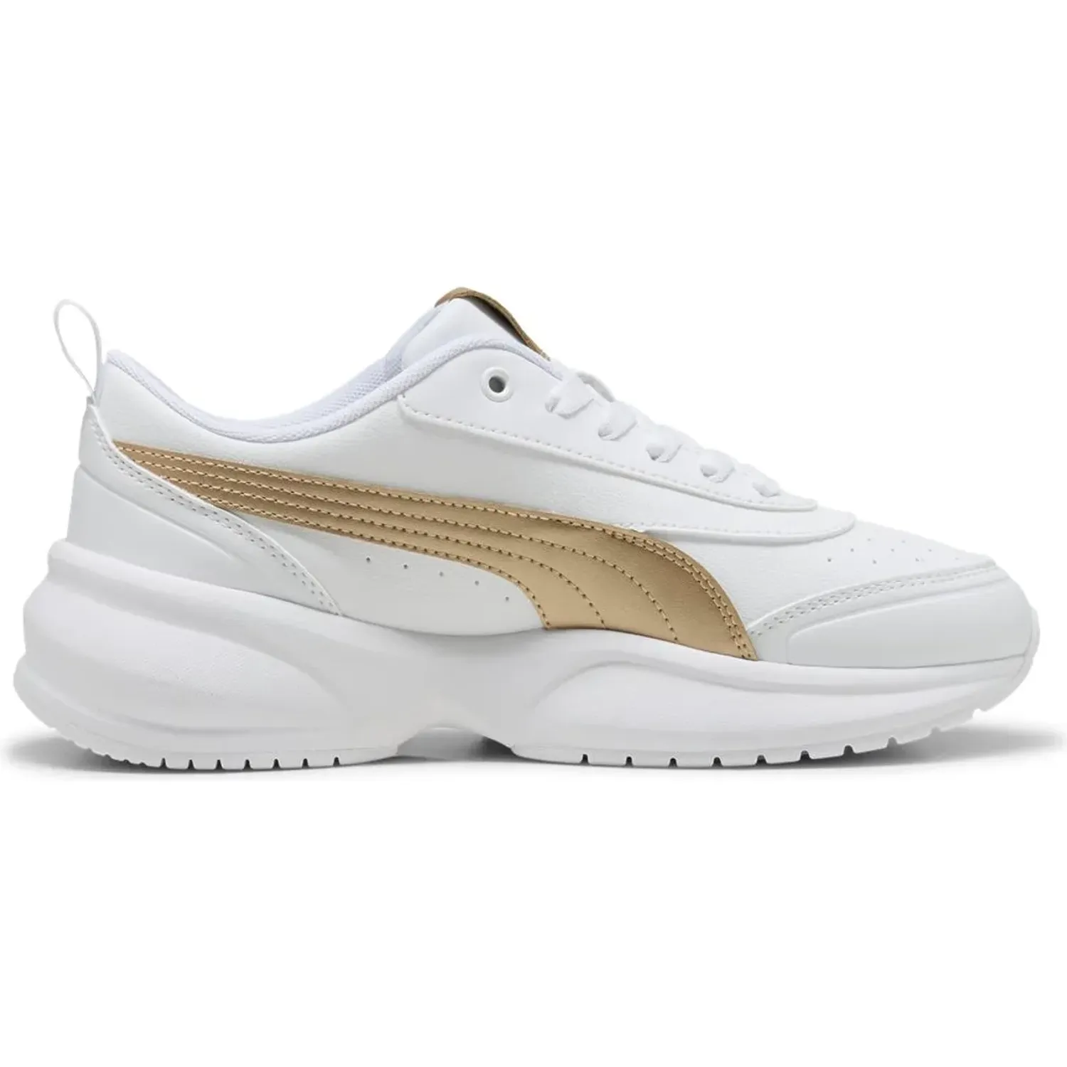 Zapatillas Puma Urbanas Mujer Cilia 2 Mode Metallic Glam color blanco | Platanitos