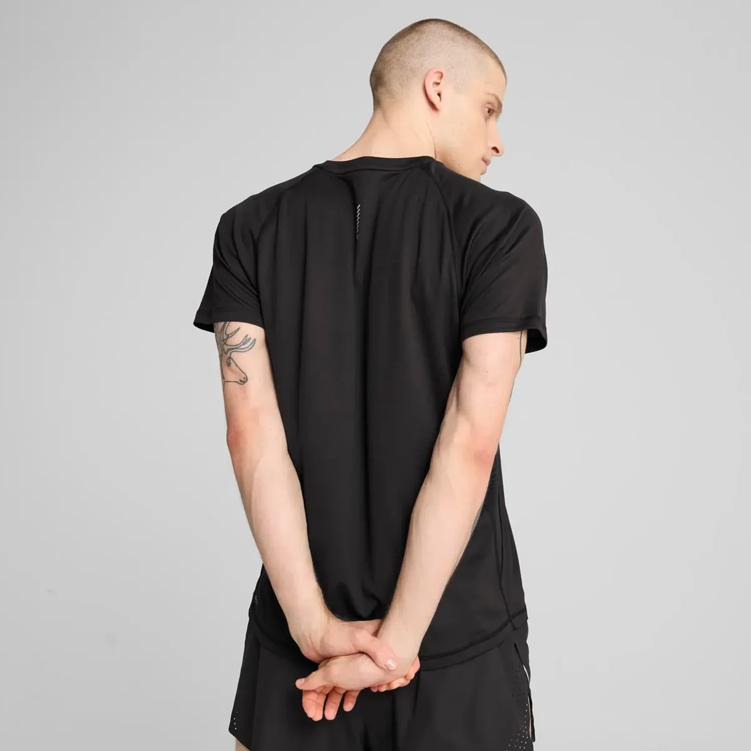 Puma Polo Puma Running Hombre M Run Velocity Tee (Poly) color negro | Platanitos