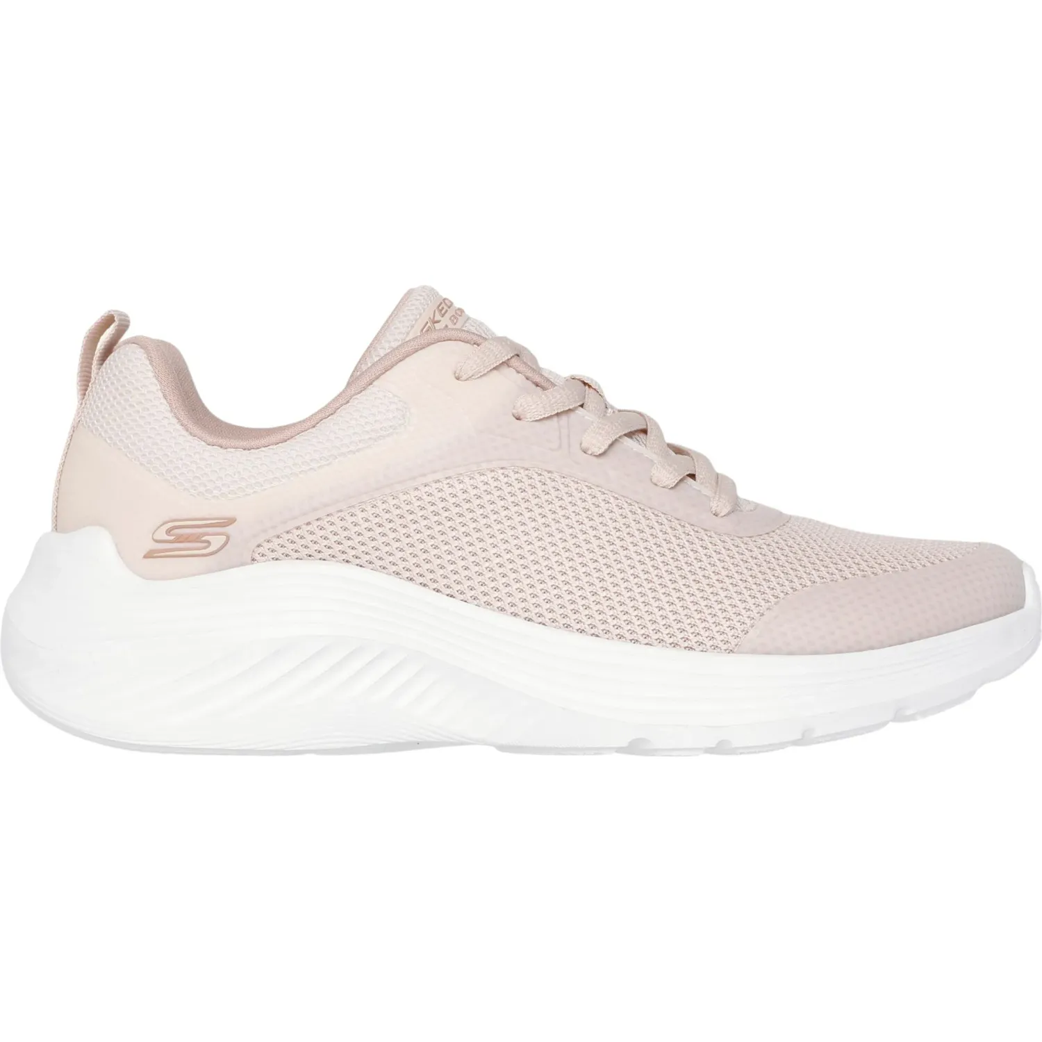 Zapatillas Skechers Urbanas Mujer Bobs Squad Waves color crema | Platanitos