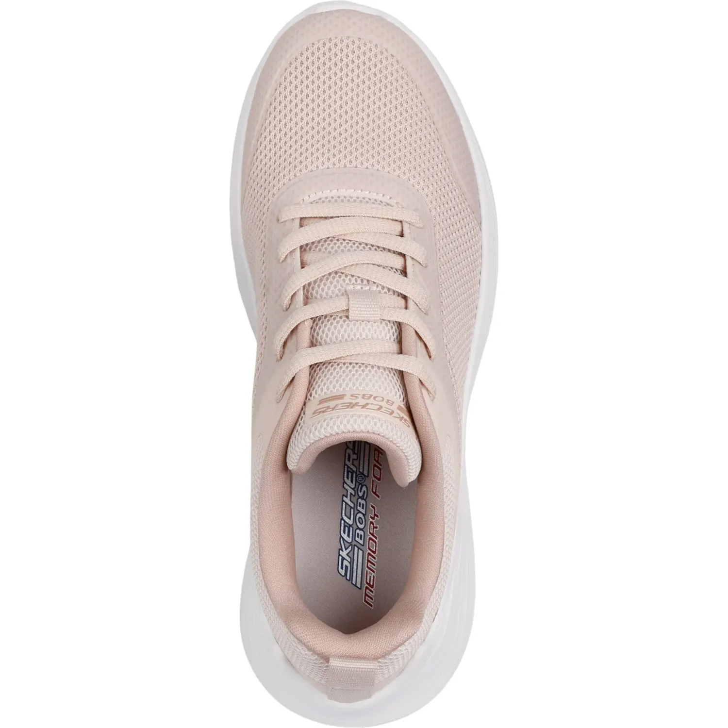 Zapatillas Skechers Urbanas Mujer Bobs Squad Waves color crema | Platanitos