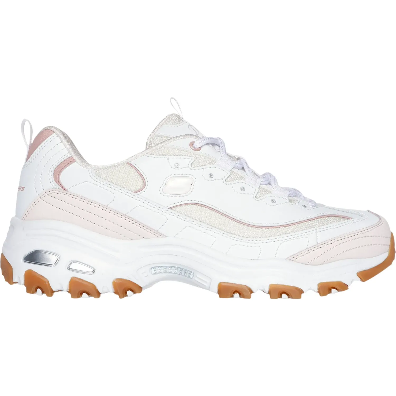 Skechers Zapatillas Skechers Urbanas Mujer D'Lites color blanco | Platanitos