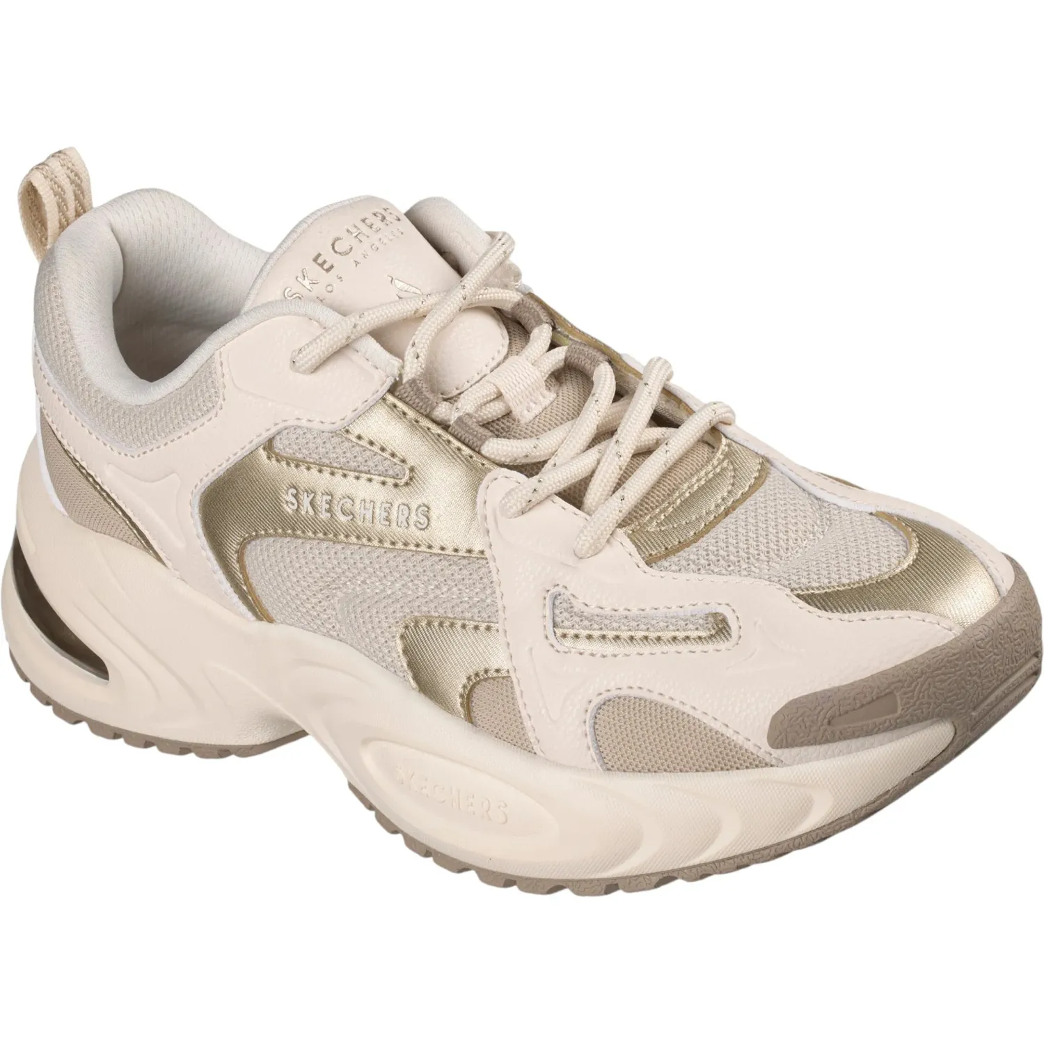 Skechers Zapatillas Skechers Urbanas Mujer Uno Ryze color crema | Platanitos