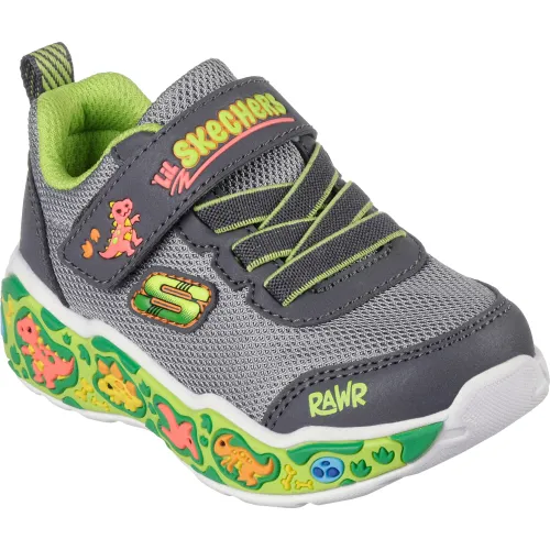 Zapatillas Skechers Urbanas Bebé Niño Play Scene color gris | Platanitos