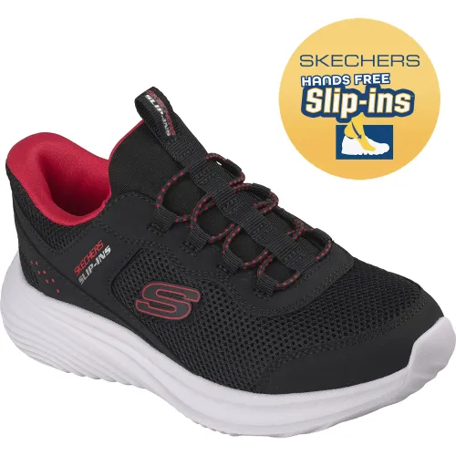 Zapatillas Skechers Urbanas Niño Bounder Pro Slips-Ins color negro | Platanitos