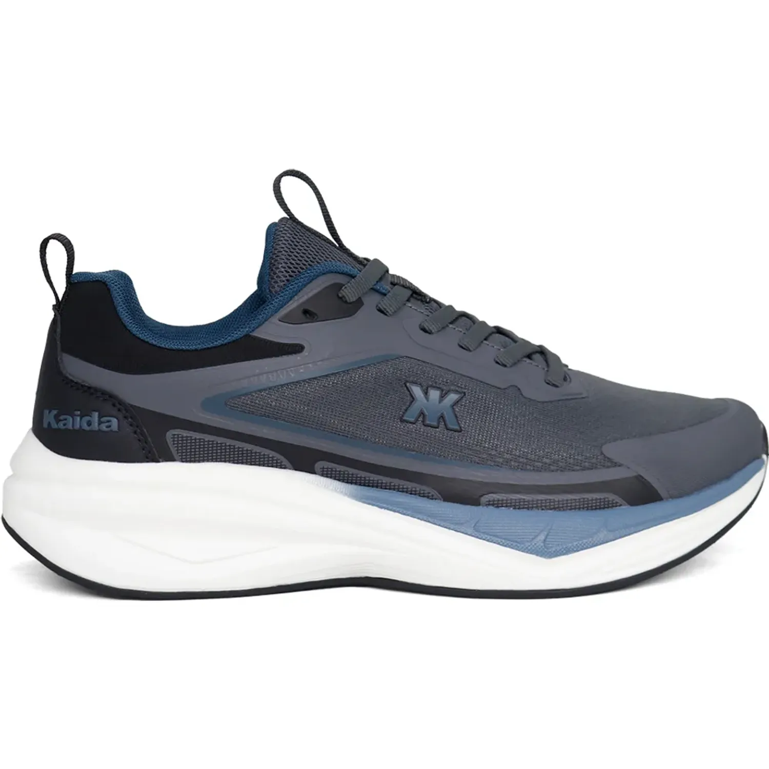 KAIDA Zapatillas Kaida Running Hombre 2830-H26q2-G color gris oscuro / blanco | Platanitos