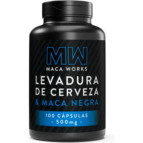 Maca Works Levadura De Cerveza & Maca Negra 100 Capsulas