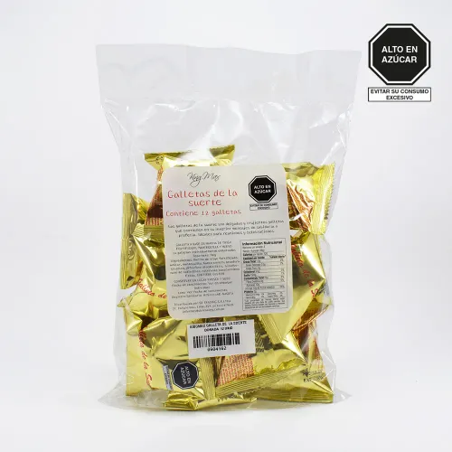 KINGMAX Galletas De La Suerte Dorada 12 Uni Bol