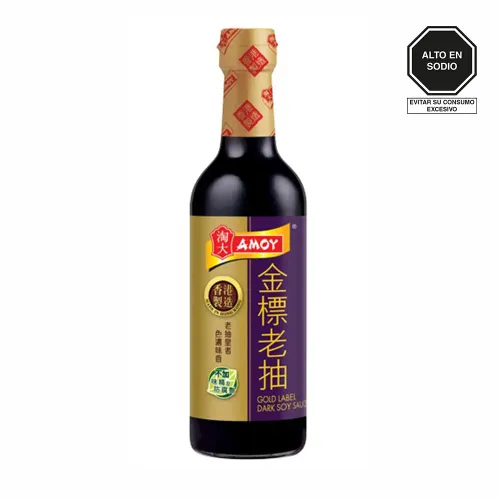 AMOY Amoy Sillao Oscuro Etiq. Dorada 500ml Bot