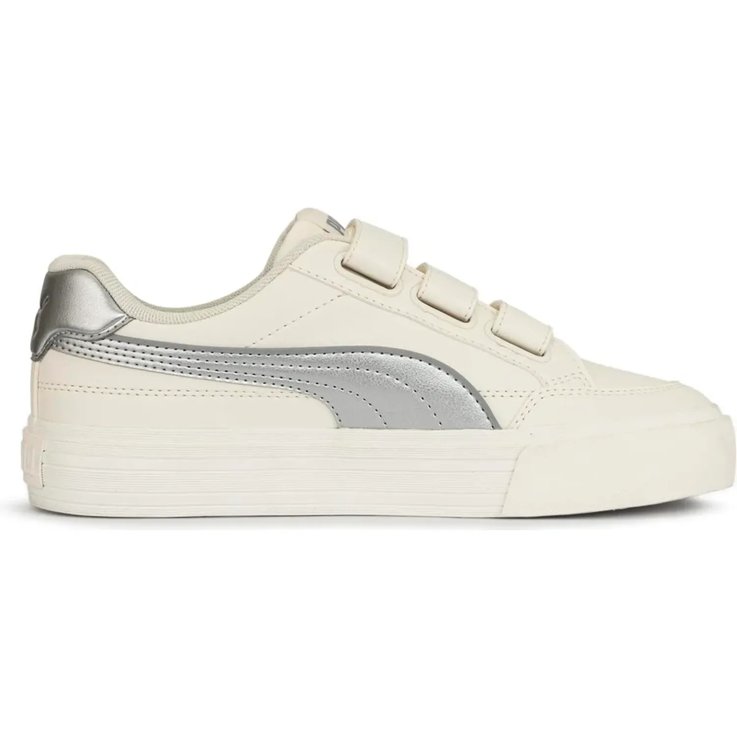 Zapatillas Puma Urbanas Mujer Court Classic Vulc Fs Velcro-Metallic color plateado | Platanitos