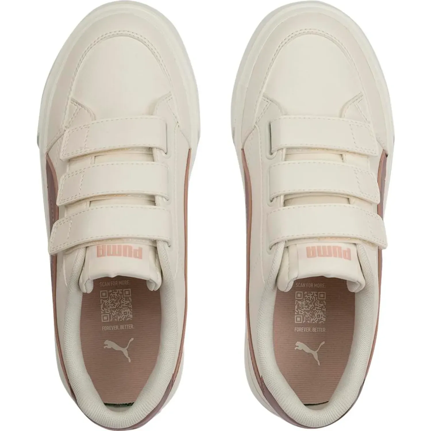 Zapatillas Puma Urbanas Mujer Court Classic Vulc Fs Velcro-Metallic color rose gold | Platanitos