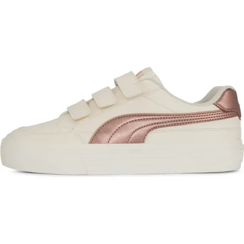 Zapatillas Puma Urbanas Mujer Court Classic Vulc Fs Velcro-Metallic color rosado | Platanitos