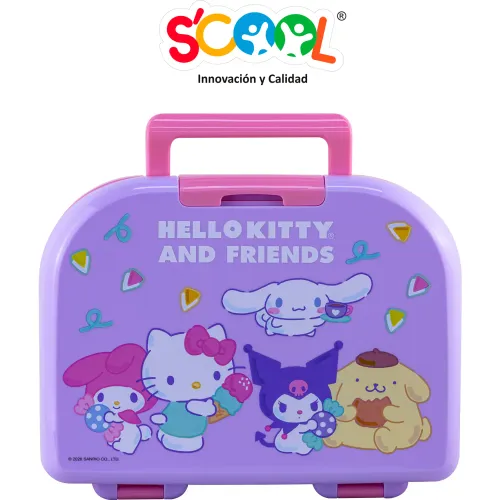 Hello Kitty Taper Bento Con Asa 1 Broche 1180 Lt Scool
