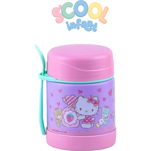 Hello Kitty Termo Comida Acero 350ml Con Cubierto Scool