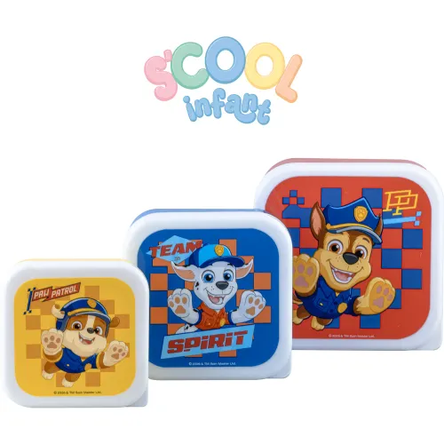 Paw Patrol Tapers De Polipropileno Set X3 Scool