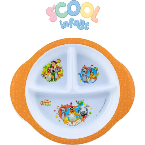 Scool Plato Con Divisiones Antideslizante Scool