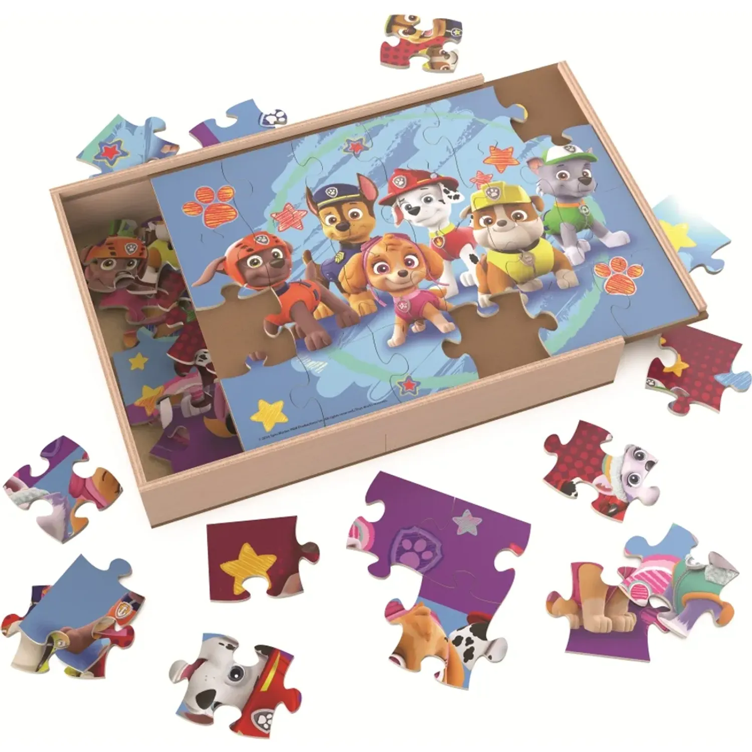 Paw Patrol Pack Paw Patrol X3 Rompecabezas De Madera Juegos De Mesa color multicolor | Platanitos