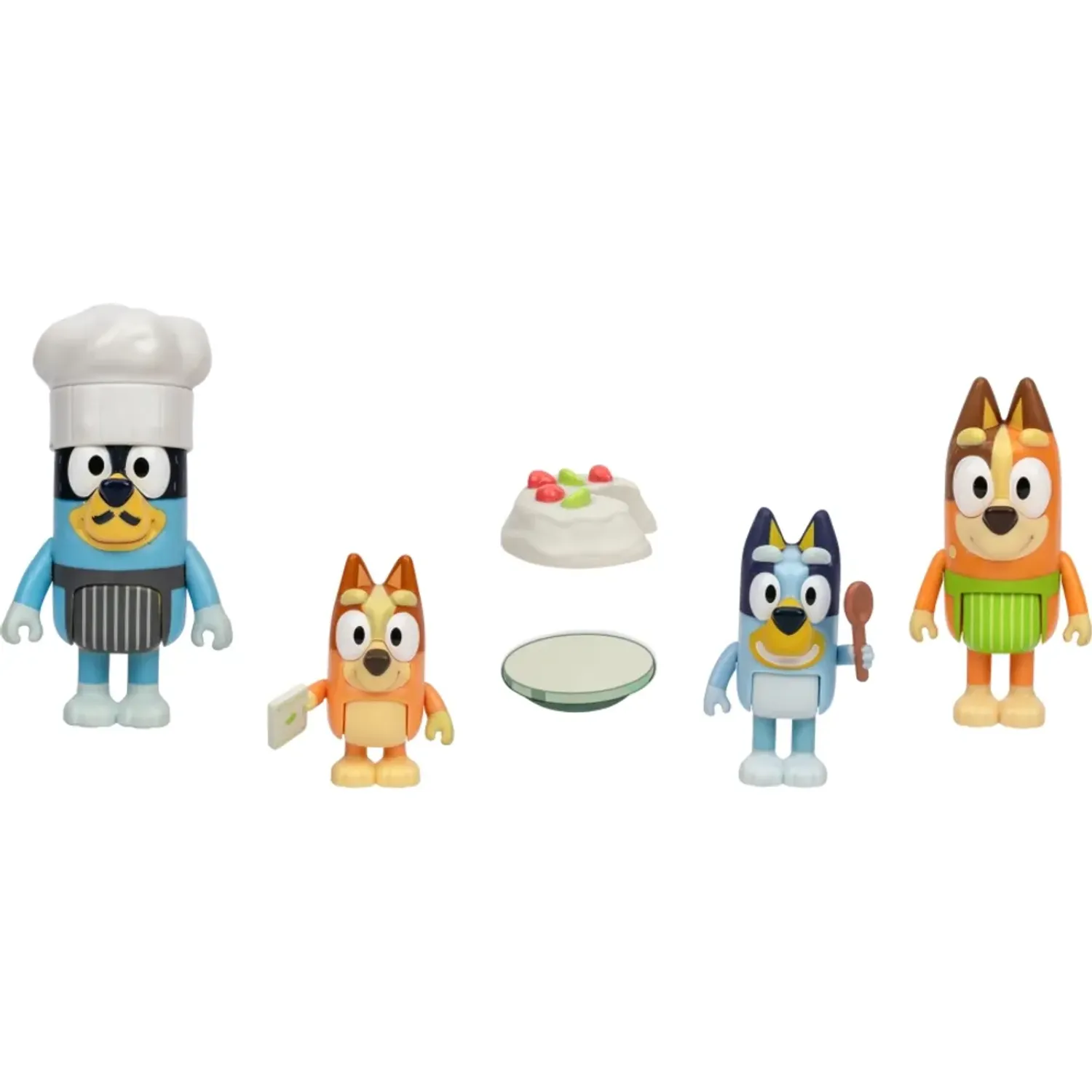 BLUEY Pack Bluey X4 Figuras Bluey Pavlova Bluey color multicolor | Platanitos