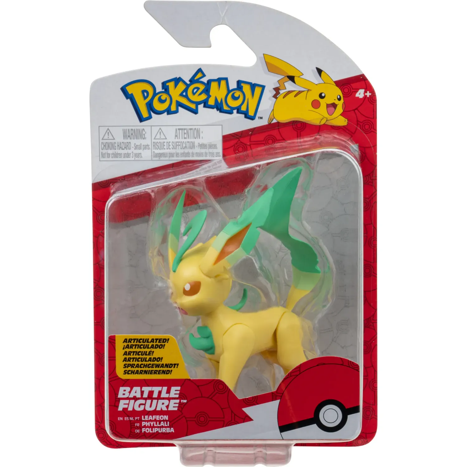 POKEMON Figura Pokemon De Batalla Pokemon Leafeon color multicolor | Platanitos