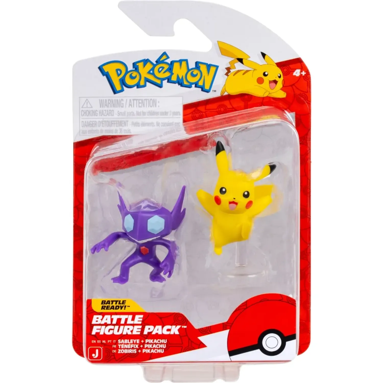 POKEMON Figura Pokemon De Batalla Pokemon Sableye & Pikachu color multicolor | Platanitos