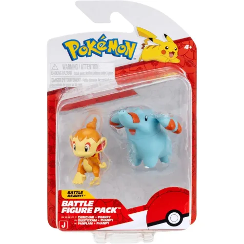 Figura Pokemon De Batalla Pokemon Phanpy & Chimchar | Platanitos