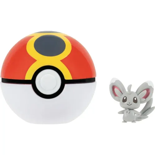 POKEMON Pokebola Con Figura Pokemon Minccino